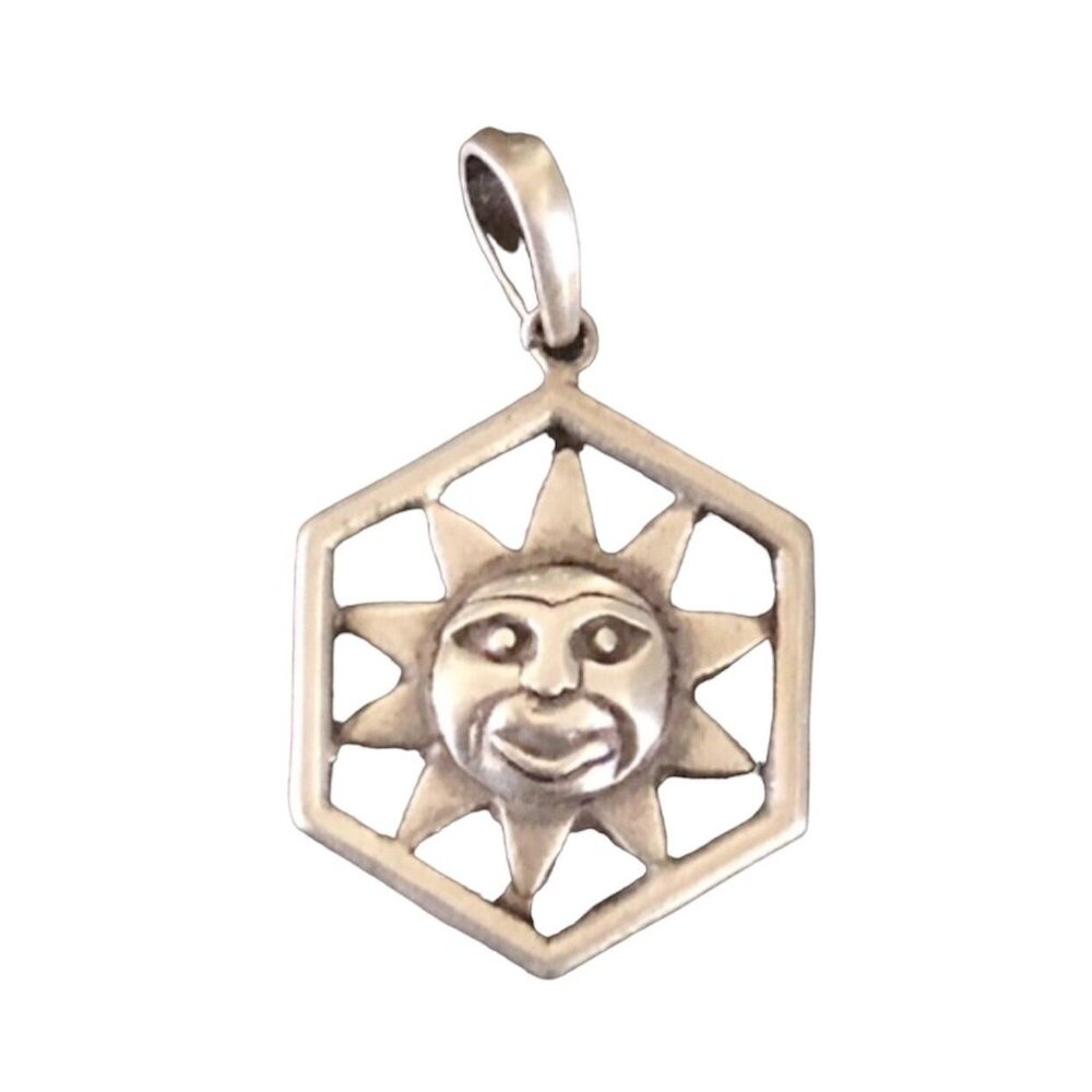 Sun Brass Pendant